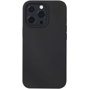 Mobigear Rubber Touch Coque iPhone 14 Coque arrière en Silicone - Noir