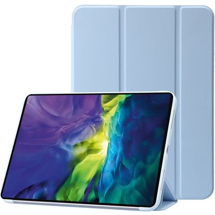Mobigear Tri-Fold Gel Coque iPad 11 (2025) Etui en TPU,Similicuir - Bleu