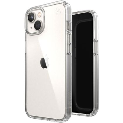 Speck Presidio Perfect Clear Coque Transparente iPhone 14 Coque arrière Rigide Anti-Chocs - Transparent