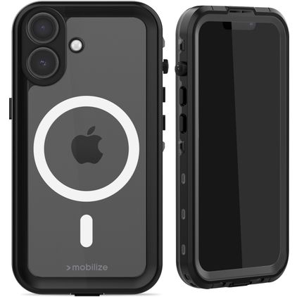 Mobilize Waterproof Coque iPhone 17 MagSafe Coque arrière Imperméable Rigide - Noir