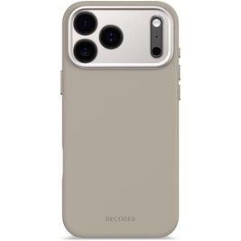Decoded Coque iPhone 17 Pro Max Coque arrière en Silicone - Soft Taupe