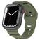 Mobigear Sport Armor Bracelet Silicone Apple Watch Fermeture à clou et passant - 42/41/40/38 mm - Olive