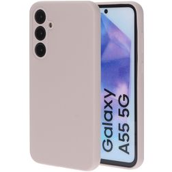Mobiparts Coque Samsung Galaxy A55 Coque arrière en Silicone - Soft Salmon