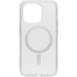 OtterBox Symmetry Plus Coque Transparente iPhone 14 Pro MagSafe Coque arrière Rigide Anti-Chocs - Transparent