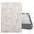 Mobigear Tri-Fold Marble Coque iPad 9 (2021) Etui + Porte-crayon - Blanc