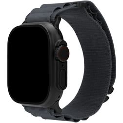 Mobilize Alpine Bracelet Nylon Apple Watch Fermeture boucle ardillon - 49/46/45/44 mm - Dark Grey