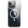 Valenta Trend iPhone 13 MagSafe Plastique rigide Coque arrière - Transparent / Blanc