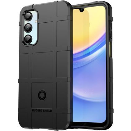 Mobigear Rugged Shield Coque Samsung Galaxy A16 Coque arrière en TPU Souple Anti-Chocs - Noir