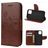 Mobigear Flowers Housse iPhone 12 Mini Etui Porte-Monnaie - Marron