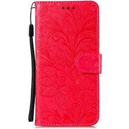 Mobigear Flowers Housse Samsung Galaxy M51 Etui Porte-Monnaie - Rouge