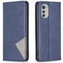 Mobigear Rhombus Slim Housse Motorola Moto E32 Etui - Bleu
