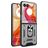 Mobigear Armor Ring Motorola Razr 50 Ultra Plastique rigide Coque arrière Antichoc avec bague de maintien - Argent