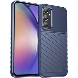 Mobigear Groove Coque Samsung Galaxy A55 Coque arrière en TPU Souple - Bleu