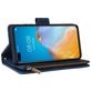 Mobigear Zipper Housse Huawei P40 Etui Porte-Monnaie - Bleu