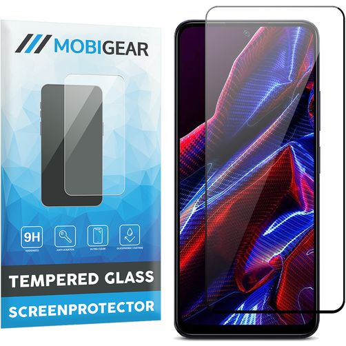 Mobigear Premium POCO X5 Verre trempé Protection d'écran - Compatible coque - Noir