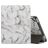 Mobigear Tri-Fold Marble Coque iPad 6 (2018) Etui + Porte-crayon - Gris