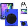 Mobigear SureGrip XGuard Coque iPad Pro 11 Pouces (2021) Coque arrière en Plastique rigide,Silicone + Porte-crayon + Bandoulière + Support Amovible - Bleu