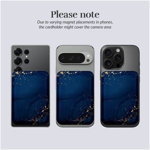 MIO - Porte Cartes en - 3 Cartes - Compatible MagSafe - Midnight Sparkle