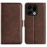 Mobigear Slim Magnet Housse OPPO Find X9 Etui Porte-Monnaie - Marron