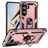 Mobigear Armor ring Coque Samsung Galaxy S26 Coque arrière Rigide Anti-Chocs avec Anneau-Support - Rose doré