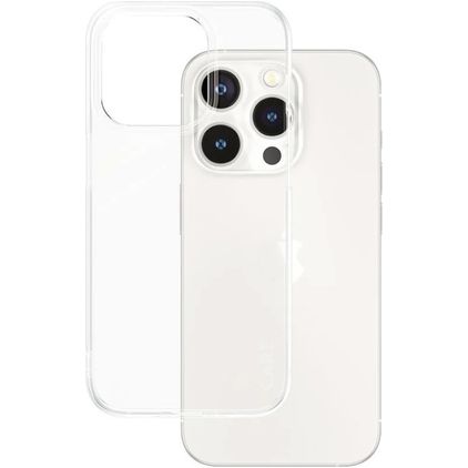 CARE by PanzerGlass Fashionable Transparent iPhone 15 Pro TPU souple Coque arrière - Transparent