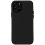 Mobigear Rubber Touch Coque iPhone 13 Mini Coque arrière en Silicone - Noir