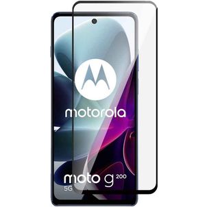 Mobigear Premium Motorola Moto G200 5G Verre trempé Protection d'écran - Compatible Coque - Noir