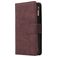 Mobigear Zipper Housse Huawei P40 Etui Porte-Monnaie - Marron