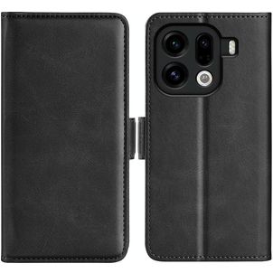Mobigear Slim Magnet Housse OPPO Find X9 Pro Etui Porte-Monnaie - Noir