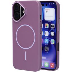 Mobiparts Slim Line Coque iPhone 16 MagSafe Coque arrière Rigide - Imperial Purple