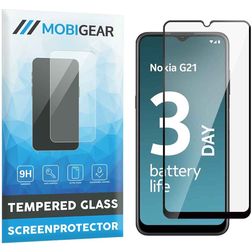 Mobigear Premium Nokia G21 Verre trempé Protection d'écran - Compatible coque - Noir