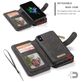 Caseme 007 Housse iPhone XS Etui avec Coque Détachable Porte-Monnaie - Noir