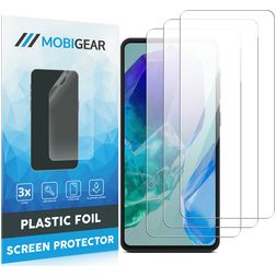 Mobigear Samsung Galaxy M55 Protection d'écran Film - Compatible coque (Lot de 3)
