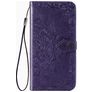 Mobigear Mandala Housse Motorola Edge (2020) Etui Porte-Monnaie - Violet