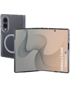 Mobiparts Hardcover Coque Transparente Samsung Galaxy Z Fold 8 MagSafe Coque arrière Rigide - Transparent