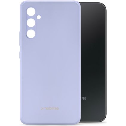 Mobilize Rubber Gelly Coque Samsung Galaxy A34 Coque arrière en TPU Souple - Pastel Purple