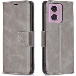 Mobigear Excellent Housse Motorola Moto E14 Etui Porte-Monnaie - Gris