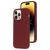 Mobiparts Coque iPhone 14 Pro Max Coque arrière en Silicone - Plum Red