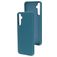 Mobiparts Coque Samsung Galaxy A34 Coque arrière en Silicone - Blueberry Blue