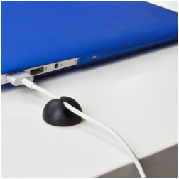 Grab n Go Cable Clips Organisateur de Câbles Adhésif - Noir (Lot de 8)