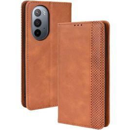 Mobigear Sensation Housse Motorola Edge X30 Etui Porte-Monnaie - Cognac