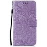 Mobigear Flowers Housse Huawei P40 Pro Etui Porte-Monnaie - Violet