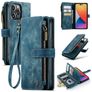 Caseme C30 Housse iPhone 14 Pro Max Etui Porte-Monnaie - Bleu