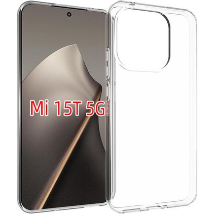 Mobigear Basics Coque Transparente Xiaomi 15T Coque arrière en TPU Souple - Transparent
