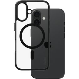 CARE by PanzerGlass Urban Combat iPhone 16 MagSafe Plastique rigide Coque arrière - Transparent / Noir