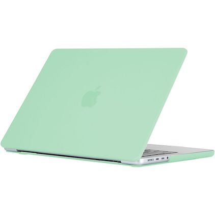 Mobigear Cream Matte MacBook Pro 16 Pouces (2021-2026) Coque - Vert - Model A2485 / A2780 / A2991 / A3186 / A3428 / A3429