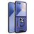 Mobigear Armor Ring Samsung Galaxy Z Flip 7 Plastique rigide Coque arrière Antichoc avec bague de maintien - Bleu