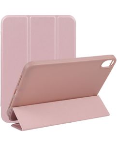 Mobigear Tri-Fold Gel Coque iPad Mini 6 (2021) Etui en TPU,Similicuir - Rose doré