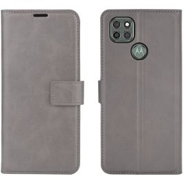 Mobigear Wallet Housse Motorola Moto G9 Power Etui Porte-Monnaie - Gris
