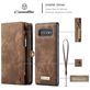 Caseme 008 Housse Samsung Galaxy S10 Etui avec Coque Détachable Porte-Monnaie - Marron
